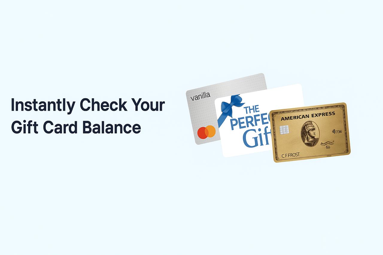 Gift Card Balance Checker Banner